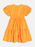 VESTIDO MANGAS BALONE LARANJA SUNSET MOMI J6036 - loja online