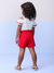 CONJ. BLUSA E SHORTS VERMELHO/PEROLA MOMI J6107 - comprar online