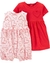 Kit 2 Romper e Vestido - Coração Vermelho