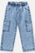 CALÇA WIDE CARGO JEANS AZUL CLARO (4-10) 45085 - comprar online