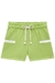 SHORT MOLETOM SEM PELUCIA VERDE KUKIE 75722