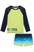 CONJ. CAMISETA ML E SUNGA COM PROTECAO UV 50+ VERDE LUC.BOO 74636 - Lari Baby & Kids