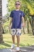 CONJ. CAMISETA E BERMUDA MOLECOTTON AZUL MARINHO LUC.BOO 77035