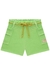 SHORTS EM MALHA VERDE KUKIE 77015