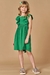 VESTIDO EM AIR FLOW VERDE KUKIE 77946