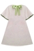 VESTIDO EM COTTON LINHO BEGE CLARO KUKIE 76990 - Lari Baby & Kids