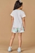 CONJ, BLUSA E SHORTS SAIA URSINHO KUKIE 78382 - comprar online