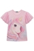 BLUSA EM COTTON E TULE UNICORNIO ROSA KUKIE 77005 - Lari Baby & Kids