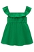 VESTIDO EM TRICOLINE VERDE KUKIE 77487 na internet