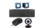 Kit Teclado C3Tech+ Mouse C3 Tech + Webcam Lehmox+ Caixa De Som KP-609 KNUP