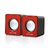Caixa De Som 2.0 Mini 3W Vermelho SP197 - Multilaser