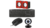 Kit Teclado C3Tech+ Mouse C3 Tech + Webcam Lehmox+ Caixa De Som Multilaser