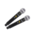 Microfone Lyco UH08MM UHF Sem Fio Duplo Mão Dinâmico Display na internet