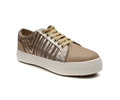 Zapatilla Sicilia Beige y oro - comprar online