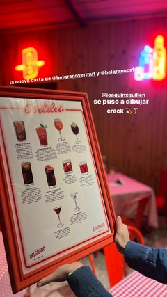 Poster Cocteles Belgrano - comprar online