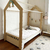 Cama Montessori evolutiva y reversible con baranda y casita - Isela