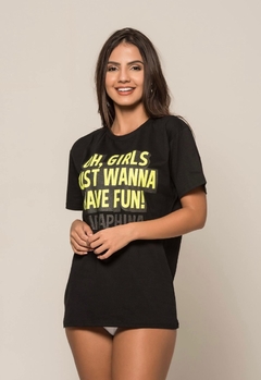 CAMISETA OH GIRLS PRETA - comprar online