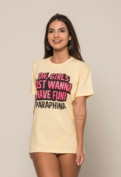 CAMISETA OH GIRLS AMARELA - comprar online