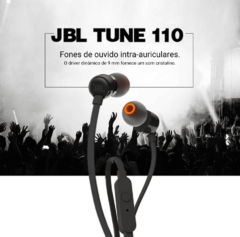 Fone de Ouvido JBL Tune 110 Original Entrada P2 e Microfone - comprar online