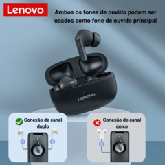 Fone de Ouvido Lenovo HT05 Sem Fio Bluetooth - loja online