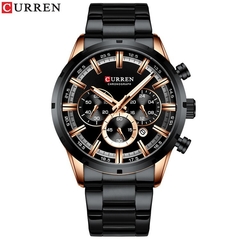 Relógio Masculino Curren 8355 Original A Prova D'água Todo Funcional - PL Watches - Use seu estilo!