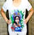 CAMISETA CABOCLA BLUSA AZUL - BABYLOOK - Odarashop