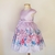 Vestido Infantil Rosa Barrado - comprar online