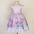 Vestido Infantil Rosa Barrado - loja online