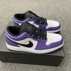 Air Jordan 1 Low Court Purple White na internet