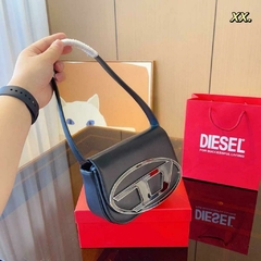 Diesel 1DR Shoulder Bag Nappa Leather Black - comprar online