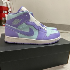 Air Jordan 1 Mid Purple Aqua - loja online