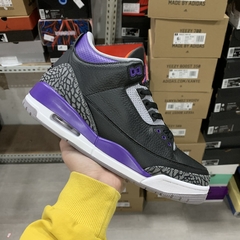 Air Jordan 3 Retro Black Court Purple - comprar online