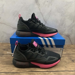 Adidas ZX 2K Boost Core Black Shock Pink - Él.sneakers