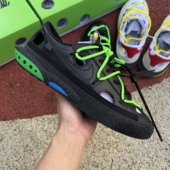 Nike Blazer Low Off-White “Black Electro Green“