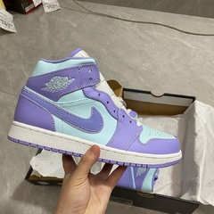 Air Jordan 1 Mid Purple Aqua - comprar online