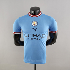 Camisa titular Manchester City 2022/23 na internet