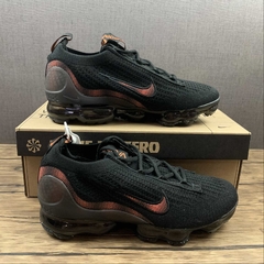 Nike Air VaporMax 2021 FK All Black Orange - Él.sneakers