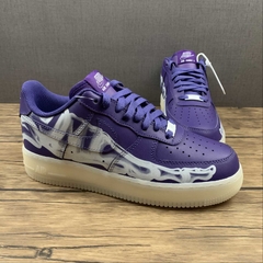 Nike Air Force 1 Low 'Purple Skeleton' na internet