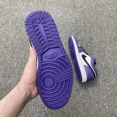 Air Jordan 1 Low Court Purple White - Él.sneakers