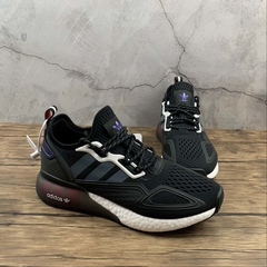 Adidas ZX 2K Boost Black Iridescent Shock Red - comprar online