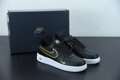 Nike Air Force 1 Low '07 Black Metalic Gold na internet