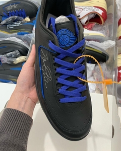 Off-White x Air Jordan 2 Retro Low SP 'Black Varsity Royal' - Él.sneakers