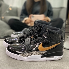 Air Jordan Legacy 312 Black Gold Patent