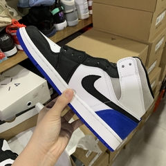 Air Jordan 1 Mid SE Royal Black Toe - Él.sneakers