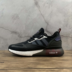 Adidas ZX 2K Boost Black Iridescent Shock Red