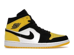 Air Jordan 1 Mid Yellow Toe Black