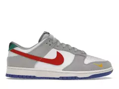 Nike Dunk Low Light Iron Ore Red Blue