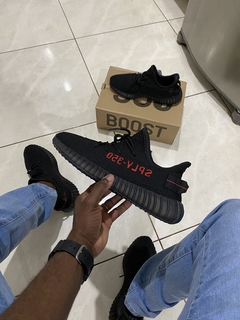 Yeezy Boost 350 ”Black Red” - Él.sneakers