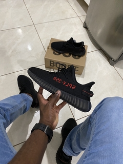 Yeezy Boost 350 ”Black Red” - loja online