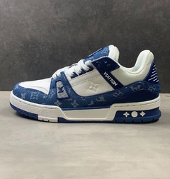 Louis Vuitton LV Trainer Monogram Denim White Blue